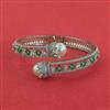 Cubic Zirconia Openable Kada With Rhodium Plating
