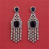 Cubic Zirconia Classic Earring With Rhodium Plating