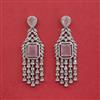 Cubic Zirconia Classic Earring With Rhodium Plating