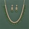Cz Classic Necklace Set With Gold Plating