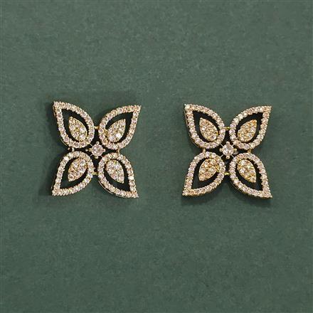 Cz Tops With Mehndi 2 Tone Rhodium Plating
