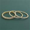 Cz Classic Bangles With 2 Tone Plating