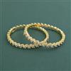 Cz Openable Bangles With Gold Plating