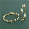 Cz Classic Bangles With 2 Tone Plating