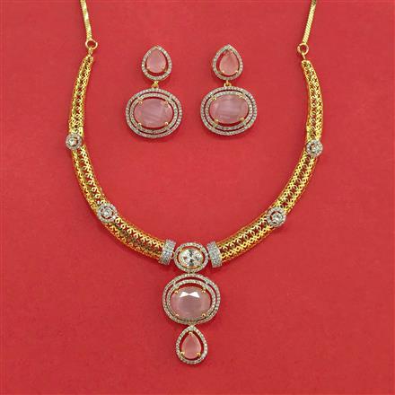 Cubic Zirconia Classic Necklace With 2 Tone Plating