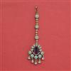 Cubic Zirconia Classic Tikka With Mehndi Plating