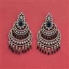 Cubic Zirconia Classic Earring With Mehndi Plating