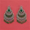 Cubic Zirconia Classic Earring With Mehndi Plating