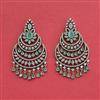 Cubic Zirconia Classic Earring With Mehndi Plating
