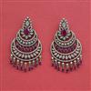 Cubic Zirconia Classic Earring With Mehndi Plating