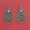 Cubic Zirconia Classic Earring With Mehndi Plating