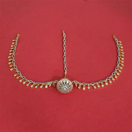Cubic Zirconia Classic Damini With 2 Tone Plating