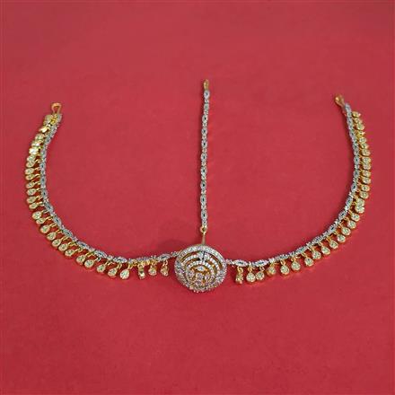 Cubic Zirconia Classic Damini With 2 Tone Plating