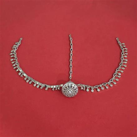 Cubic Zirconia Classic Damini With Rhodium Plating
