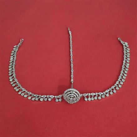 Cubic Zirconia Classic Damini With Rhodium Plating