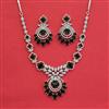 Cubic Zirconia Classic Necklace With Rhodium Plating
