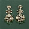 Cz Classic Earring With Mehndi Plating
