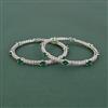 Cz Classic Bangles With Rhodium Plating