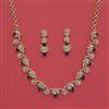 Cz Classic Necklace With 2 Tone Plating