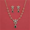 Cz Classic Necklace With 2 Tone Plating