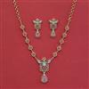 Cz Classic Necklace With 2 Tone Plating