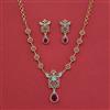 Cz Classic Necklace With 2 Tone Plating