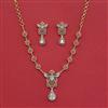 Cz Classic Necklace With 2 Tone Plating