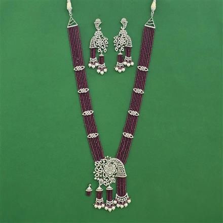 Cubic Zirconia Classic Pendant Set With Rhodium Plating