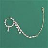 Cubic Zirconia Pressing Nose Ring With Gold Rhodium Plating