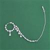 Cubic Zirconia Pressing Nose Ring With Gold Rhodium Plating