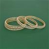 Cubic Zirconia Classic Bangles With 2 Tone Plating