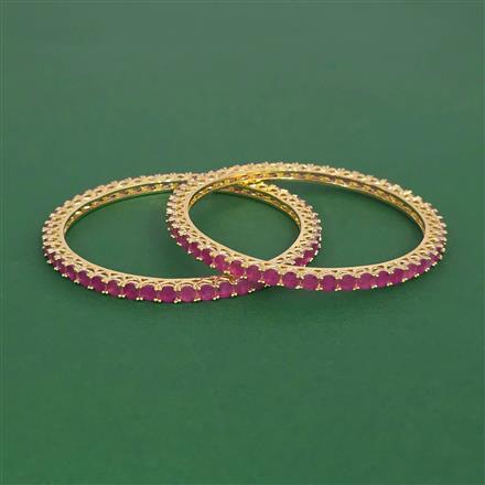 Cubic Zirconia Classic Bangles With Gold Plating