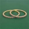 Cubic Zirconia Classic Bangles With Gold Plating