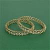 Cubic Zirconia Classic Bangles With Mehndi Plating