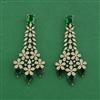 Cubic Zirconia Classic Earring With Mehndi Plating