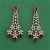 Cubic Zirconia Classic Earring With Mehndi Plating