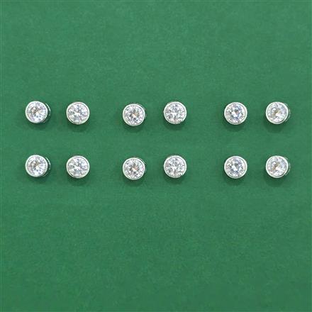 Cubic Zirconia Tops With Gold Rhodium Plating