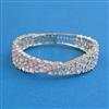 Cz Classic Kada With Rhodium Plating