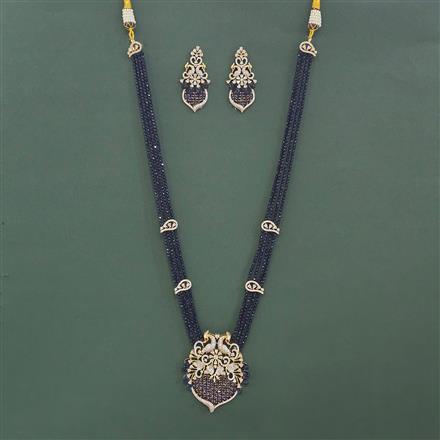 Cz Classic Pendant Set With 2 Tone Plating