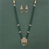 Cz Classic Pendant Set With 2 Tone Plating