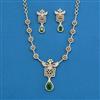 Cz Classic Necklace With 2 Tone Plating