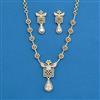 Cz Classic Necklace With 2 Tone Plating