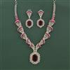 Cz Classic Necklace With Rhodium Plating