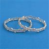 Cz Classic Bangles With Rhodium Plating