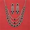 Cz Classic Necklace With Rhodium Plating