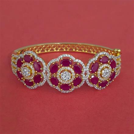 Cz Openable Kada With 2 Tone Plating