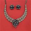 Cz Classic Necklace With Black Plating