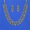 Cubic Zirconia Classic Necklace With Mehndi Plating