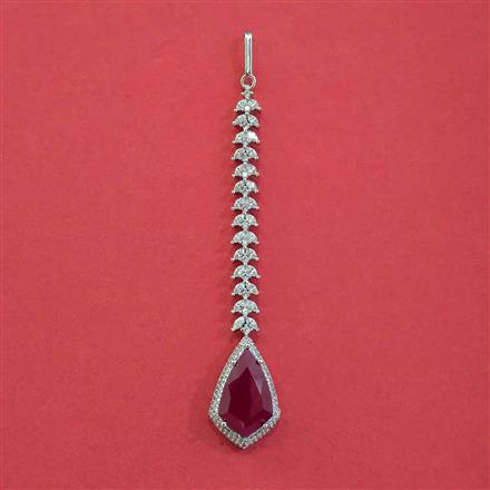 Cz Classic Tikka With Rhodium Plating