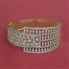 Cz Openable Kada With Mehndi 2 Tone Rhodium Plating